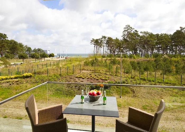 Dünenresidenz Prora - Appartement mit Meerblick, 2 Schlafzimmern, Balkon und Sauna NP103